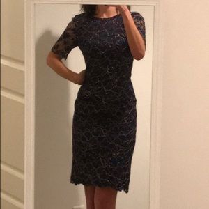 VINTAGE COCKTAIL EVENING DRESS 80s/90s purple gold